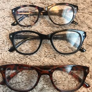 3 pairs Steve Madden Glasses 1.50